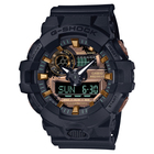 Casio Men's G-Shock GA-700 Series Amber Dial Black Band Watch