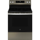 GE 5.3 CuFt Smart Freestanding Electric Range in Slate