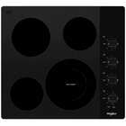 Whirlpool 24" 4-Element Radiant Electric Cooktop with FlexHeat™ - Black