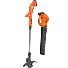 Black+Decker 20V Max Cordless String Trimmer & Leaf Blower Combo Kit