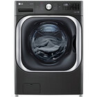 LG 5.2 CuFt Front Load Black Steel Washer with TurboWash™ Technology