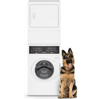 Speed Queen 3.5 Cu. Ft. Washer with 7.0 Cu. Ft. Dryer Gas Laundry Tower - White