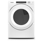 Whirlpool 7.4 CuFt Heat Pump White Electric Dryer with Intuitive Touch Controls