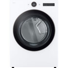 LG 7.4 CuFt Smart Steam Sanitize White Gas Dryer with AI Sensor Dry & TurboSteam™ Technology