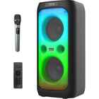 gemini Bluetooth Party Speaker with Karaoke & LED Lights