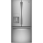 GE 17.5 CuFt Counter Depth French Door Refrigerator in Fingerprint Resistant Stainless Steel with External Dispenser