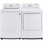 Image of product - 4.3 CuFt Top Load TurboDrum Washer with 7.3 CuFt Smart Ultra Large Electric Dryer with Sensor Dry in White