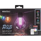 Vivitar 50' Smart RGB Color Wireless String Lights