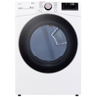 LG 7.4 CuFt Smart TurboSteam™ Front Load White Electric Dryer with AI Sensor Dry™