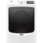 Maytag 7.3 CuFt Front Load Stackable Vented Electric Dryer in White with Extra Power and Quick Dry Cycle