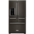 KitchenAid 25.8 Cu. Ft. 36" 5 Door French Door Refrigerator - Black Stainless Steel