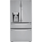 LG 23 Cu. Ft Smart Counter Depth 4-Door French Door Refrigerator - Stainless Steel