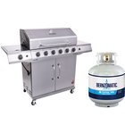 Char-Broil Performance Series™ 6-Burner Gas Grill with 20-Pound Capacity Empty LP Propane Cylinder