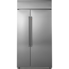 Cafe 48" 29.5 Cu. Ft.  Smart Built-In Side-by-Side Refrigerator - Stainless Steel