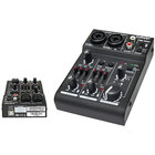 Audiopipe 2 Channel Mic-Line Mixer with 3 Channel Guitar-Singer Mixing Console - Black