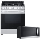 LG 5.8 Cu. Ft Gas Slide-in Range and a 1.8 Cu. Ft. 1000 Wattage Over-the-Range Microwave