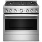 KitchenAid 5.1 Cu. Ft. 36" Wide Freestanding Gas Range with Even-Heat™ True Convection