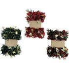 Christmas Elegance 15ft Tinsel Bells Garland - Assorted Colors