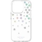 Image of product - New York Protective Hardshell Case for iPhone 14 Pro Max - Scattered Flowers/Iridescent/Clear/White/Gems
