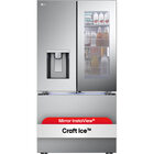 LG 26 CuFt Smart Counter-Depth MAX™ French Door Refrigerator in Stainless Steel with Mirror InstaView®