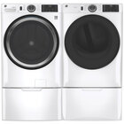 GE 4.8 Cu. Ft. Smart Front Load ® Washer with 7.8 Cu. Ft. Smart Front Load Electric Dryer — White