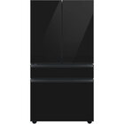 Samsung 29.0 CuFt Smart Bespoke Panel Ready 4-Door French-Door Refrigerator in Charcoal Glass with Beverage Center