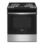 Whirlpool 4.8 CuFt Electric Range in Stainless Steel with Frozen Bake™ Technology