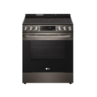 LG 6.3 Cu Ft. Smart Convection Electric Range with Air Fry _ Black Stainless Steel
