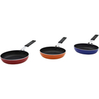 IMUSA 5.5'' Coverless Egg Pan - Red/Orange/Black
