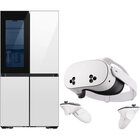Samsung 29.0 CuFt Bespoke Smart French Door Refrigerator with Quest 3S All-in-One VR Headset - 128GB