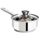 Ecolution 1 Qt. Induction Ready Stainless-Steel Saucepan with Glass Lid