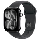 Apple Watch Series 11 (GPS) 46mm Jet Black Aluminum Case with Black Sport Band - M/L