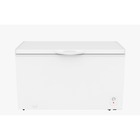 Image of product - 14 CuFt Chest Freezer in White with One Storage Basket and Two Wheels