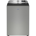 Maytag 5.3 CuFt Smart Pet Pro Top Load Impeller Classic Silver Washer