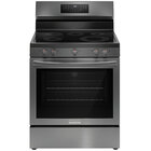 Frigidaire Gallery Gallery 5.3 Cu. Ft. 30" Electric Range with No Preheat & Air Fry - Black Stainless Steel
