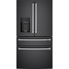 Cafe 27.8 Cu. Ft Smart 4-Door French-Door Refrigerator - Matte Black
