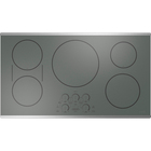 Cafe 36" Smart 5-Element Induction Cooktop in Stainless Steel with Synchronized Elements