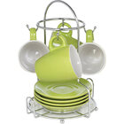 IMUSA 8-Piece Espresso Coffee Cup Set with Rack