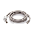 Smart Choice 6 ft. Braided Stainless Steel Waterline, 1/4"C x 1/4"C for Refrigerator Ice Maker