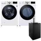 LG 5.0 Cu. Ft. Smart Steam Front Load Washer, 7.4 Cu. Ft Smart Steam Dryer and a Zaicon 3.4 Cu. Ft Beer Keg Refrigerator & Dispenser