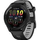 Garmin Forerunner® 265 Black Bezel and Case with Black/Powder Gray Silicone Band