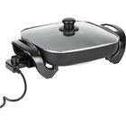 Premium Levella 12" Family Size Electric Skillet with Non-Stick Coating and High Domed Lid
