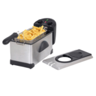Premium Levella 12.5 Cup Stainless Steel Deep Fryer with Non-Slip Handle Frying Basket and 60 Minute Timer