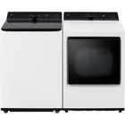 LG 5.5 CuFt Mega Capacity Smart Top Load Washer with 7.3 CuFt Smart Electric Dryer in Alpine White