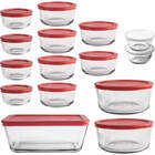 Anchor Hocking 30-Piece Food Storage Set with Cherry Lids