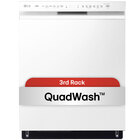 LG 48 dBA Front Control Quad Wash Dishwasher with 3rd Rack - White