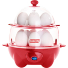 DASH Deluxe Egg Cooker in Red with Recipe Book