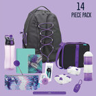 SMASH Bungee Backpack 16 Piece Set - Black/Purple