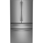 GE Profile 23.2 CuFt Smart Counter-Depth 4-Door French-Door Refrigerator in Stainless Steel