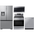 Samsung Four Piece Kitchen Appliance Package - Stainless Steel
